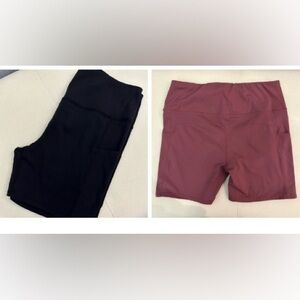 Workout shorts, 2 for $14, with POCKETS
